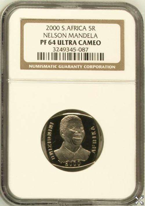 Mandela 2000 Proof 64 *** NGC Guaranteed proof 64***Highly Sought After Proof 64